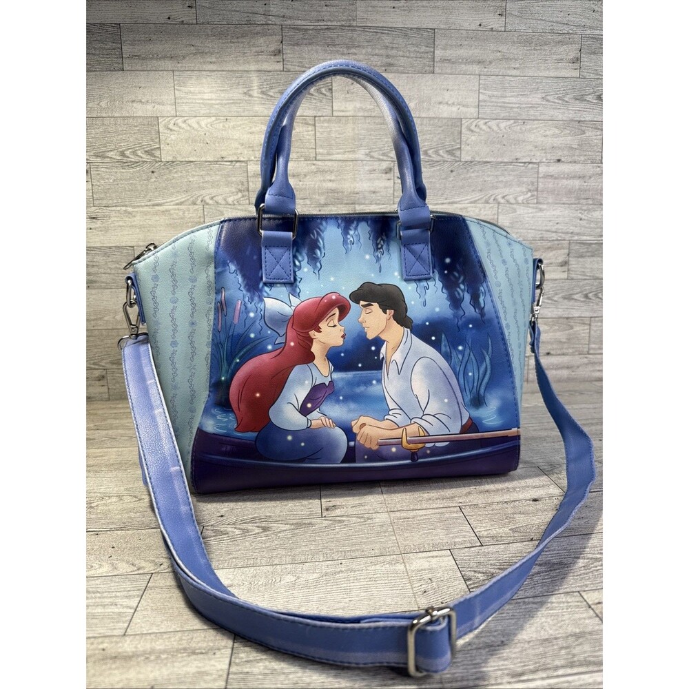 Loungefly Disney The Little Mermaid Satchel Bag Handbag Purse Kiss the Girl